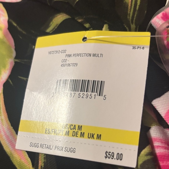 Kasper Black Floral Sleeveless Pullover Top - Picture 3 of 6